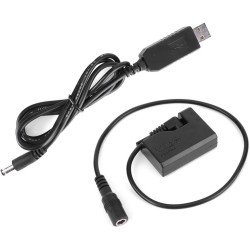 Batería simulada para cámara, USB a ACK-E10 Adaptador de Fuente de alimentación de acoplador de CC Totalmente decodificado para