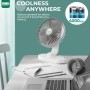 OCOOPA Silent USB Fan, 16cm Oscillating Desktop Fan and Rechargeable Battery 4000mAh, Portable Table Fan, 4 Speeds for Home,