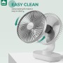 OCOOPA Silent USB Fan, 16cm Oscillating Desktop Fan and Rechargeable Battery 4000mAh, Portable Table Fan, 4 Speeds for Home,