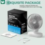 OCOOPA Silent USB Fan, 16cm Oscillating Desktop Fan and Rechargeable Battery 4000mAh, Portable Table Fan, 4 Speeds for Home,