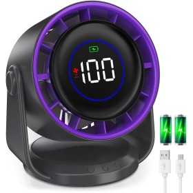 PALATALA USB Desk Fan, Portable Silent Fan, 3 Speed Settings, Perfect for Desks, Bedrooms & Offices