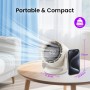 PALATALA USB Desk Fan, Portable Silent Fan, 3 Speed Settings, Perfect for Desks, Bedrooms & Offices