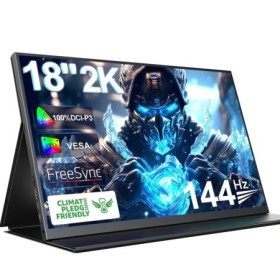 UPERFECT Pantalla portátil de 18 pulgadas 144hz 2k pantalla IPS pantal