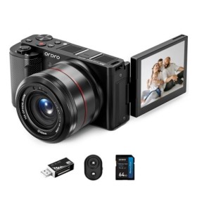 Cámara Digital ORDRO G730, videocámara Vlog compacta 4K, Zoom óptico 1