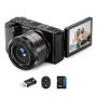 Cámara Digital ORDRO G730, videocámara Vlog compacta 4K, Zoom óptico 1