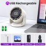 PALATALA USB Desk Fan, Portable Silent Fan, 3 Speed Settings, Perfect for Desks, Bedrooms & Offices