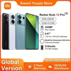 Xiaomi-smartphone Redmi Note 13 Pro, versión Global, 5G, Pantalla AMOL