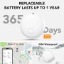 Ajblg Android Smart Tag, Tracker Compatible con Google Find Hub App (Sólo Android), Localizador Bluetooth, Rastreador para