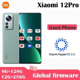 Firmware global Xiaomi 12 Pro 5G Smartphone Hyper OS 2.0 Snapdragon 8G