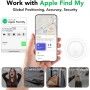 Smart Air Tracker Tag 4 Pack, Localizador de Objetos Bluetooth Finder, Compatible con Buscar Apple (sólo iOS), 365 días de Uso,