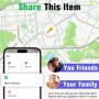 Smart Air Tracker Tag 4 Pack, Localizador de Objetos Bluetooth Finder, Compatible con Buscar Apple (sólo iOS), 365 días de Uso,