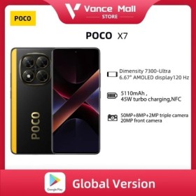 POCO-teléfono inteligente X7 versión Global, Smartphone con pantalla c
