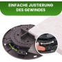 Gartenwelt Riegelsberger Soporte ajustable para placas de terraza, cerámica, piedra, hormigón, azulejos, altura regulable, 40-64