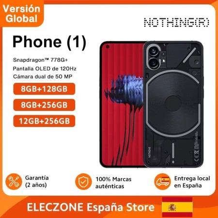 Versión Global Nothing Phone 1 5G Smartphone Snapdragon 778G+ Pantalla