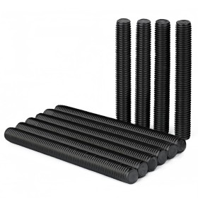 Drenky M6 x 80mm Varilla Roscada Acero Inoxidable VA V2A 10 Piezas Varillas Roscadas Negro Métrica Completa, Pernos Roscados