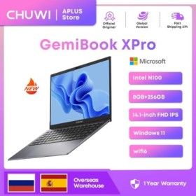 CHUWI GemiBook XPro Laptop 8GB LPDDR5 256GB SSD Intel N100 UHD Gráfico