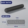 Drenky M6 x 80mm Varilla Roscada Acero Inoxidable VA V2A 10 Piezas Varillas Roscadas Negro Métrica Completa, Pernos Roscados