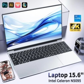 Ordenador portátil Intel Celeron N5095 de 15,6 pulgadas, gamer, 32GB d