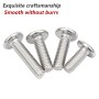 Ctyjia 20 Piezas Tornillo Allen de Acero Inoxidable 304, M5 x 12mm Tornillo de Cabeza Plana Hexagonal, Tornillos Hexagonal,