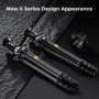 K & F Concept-trípode de fibra de carbono para cámara DSLR, soporte co