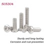 Ctyjia 20 Piezas Tornillo Allen de Acero Inoxidable 304, M5 x 12mm Tornillo de Cabeza Plana Hexagonal, Tornillos Hexagonal,