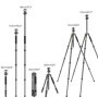 K & F Concept-trípode de fibra de carbono para cámara DSLR, soporte co