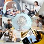 COZII Rechargeable USB Fan, 3 in 1 Small Table Fan with Clip, Powerful Quiet Portable Fan 5 Speed, 720° Rotation Mini Fans for