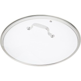 Jamie Oliver by Tefal B89987 Glass Lid 28 cm with Stainless Steel Rim, Steam Outlet Valve, Overflow Protection, Dishwasher Safe,