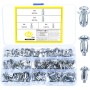 60 Pcs M4 M5 M6 Pasadores Huecos, Metal para Cavidades, Tacos Anclajes Metálicos para Cavidades de Metal, Tornillos de Pétalos,