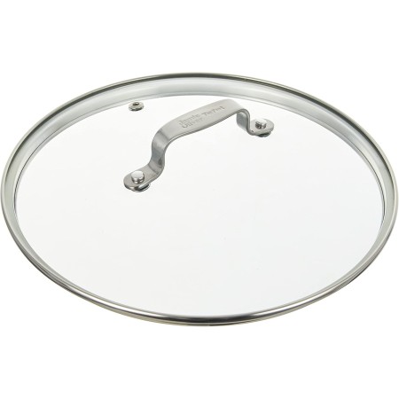 Jamie Oliver by Tefal B89987 Glass Lid 28 cm with Stainless Steel Rim, Steam Outlet Valve, Overflow Protection, Dishwasher Safe,