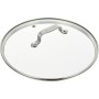 Jamie Oliver by Tefal B89987 Glass Lid 28 cm with Stainless Steel Rim, Steam Outlet Valve, Overflow Protection, Dishwasher Safe,