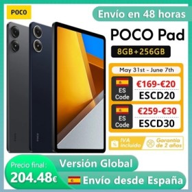Tableta POCO Pad versión Global pantalla LCD de 12.1 pulgadas 120Hz 2.