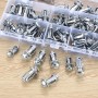 60 Pcs M4 M5 M6 Pasadores Huecos, Metal para Cavidades, Tacos Anclajes Metálicos para Cavidades de Metal, Tornillos de Pétalos,