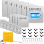 12 Piezas Colgador Cuadros, Colgador de Cuadros Adhesivo Ganchos Autoadhesivos para Cuadros y Espejos, Soporte de Pared para