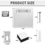 12 Piezas Colgador Cuadros, Colgador de Cuadros Adhesivo Ganchos Autoadhesivos para Cuadros y Espejos, Soporte de Pared para