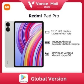 Versión global Xiaomi Redmi Pad Pro Pantalla LCD 12.1" 120 Hz Snapdrag