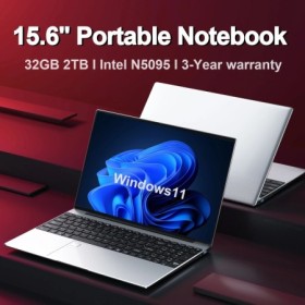 Computadora portátil de 15,6 pulgadas, 32GB de Ram DDR4, 2TB SSD, Inte