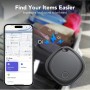 Smart Air Tag Tracker 4 Pack, Buscador de Objetos Bluetooth Funciona con Buscar Apple (Sólo iOS, Android no Compatible), Rastreo