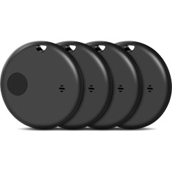 Smart Air Tag Tracker 4 Pack, Localizador Llaves Bluetooth Funciona con Apple Buscar(Sólo iOS), Buscador de Llaves, Billetera y