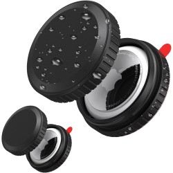Meliya 2 Piezas Funda para AirTag Impermeable Oculta con 3M Fuerte Adhesivo, Protector Airtag Funda para Bicicleta, Equipaje,