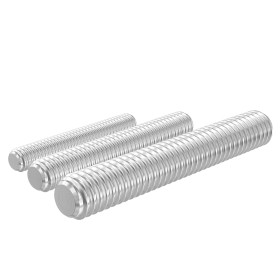 GUEEYUAW 5 Piezas Varillas Roscada M5 × 250 mm, Acero Inoxidable 304 A2 V2A Rosca Completa DIN 976