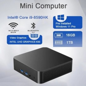 Mini PC portátil Gamer Intel Core i9 8950HK Windows 11 Mini ordenador 