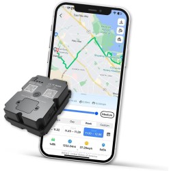 Rastreador GPS para vehículos, Distancia ilimitada, 100% Impermeable (IP67), magnético, geocerca, rastreador antirrobo Remoto,