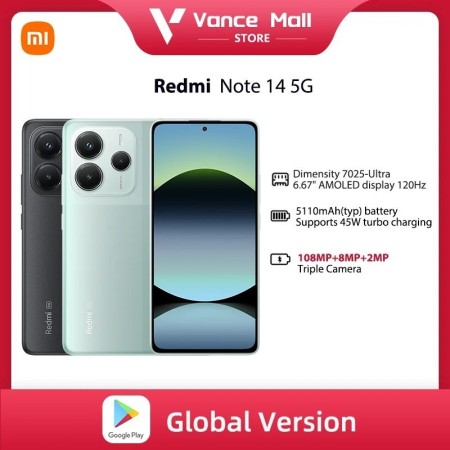 Xiaomi-Smartphone Redmi Note 14 5G, versión Global, 6,67 ", AMOLED, NF