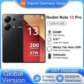 Versión Global Xiaomi Redmi Note 13 Pro 4G Smartphone MTK Helio G99 20