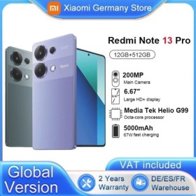 Versión Global Xiaomi Redmi Note 13 Pro 4G MediaTek Helio G99 cámara d