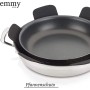 Emmy Home Set of 5 Felt Trivets 38cm Extra Thick Adjustable Size Black