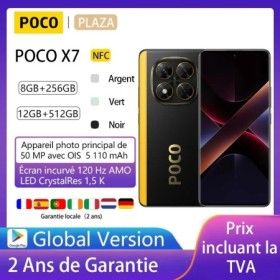 POCO X7 5G, NFC, teléfono inteligente, Dimensity 7300-Ultra, pantalla 