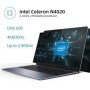 CHUWI HeroBook Pro 14.1" 1920x1080 Resolução Intel Celeron N4020 Dual 