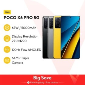POCO X6 Pro 5G Versión Global Smartphone Dimensity 8300-Ultra 6.67"Flu